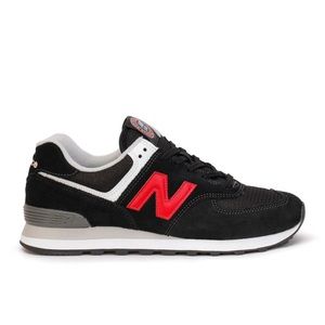 Boy's Size 7 New Balance Black And Red New With Box 100%authentic
